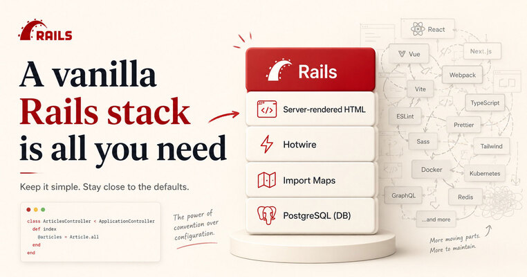 A vanilla Rails stack is all you need 